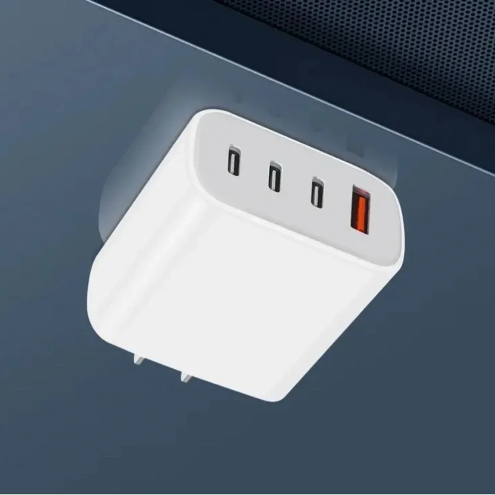 White Silver IPhone/iPad Charger Adapter